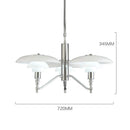 GobekUsa Lotus Glass Chandelier PH Pendant Light Classic Nordic Dining Room Bedroom Lamp