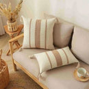 GobekUsa Bohemian Tassel Cushion Cover: Handmade Geometric Crochet Pillowcases