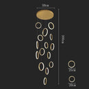 GobekUsa LED Pendant Lights: Modern Simplicity for Living Room, Dining Area, Staircase Chandelier
