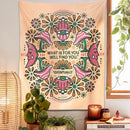 GobekUsa Boho Moon Flower Magic Tapestry Wall Hanging for Home Decor