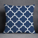 GobekUsa Blue Geometric Floral Design Pillowcase - Modern Home Decor Cushion Cover