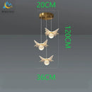GobekUsa Butterfly LED Chandelier Copper Pendant Light for Bedroom Living Room Decoration