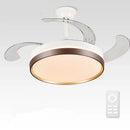 GobekUsa 42" Modern Black White LED Ceiling Fan Remote Control Lighting for Dining Room Bedroom