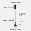 Modern Gold Adjustable Cord Pendant Light
