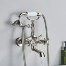 GobekUsa Golden Black Bathtub Faucet with Hand Shower and Rotate Spout
