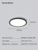 GobekUsa LED Ceiling Lamp: Modern Minimalist Rectangular Design for Living room, Bedroom, Indoor Lighting