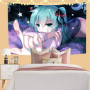 GobekUsa Kawaii Anime Girl Wall Tapestry for Cute Bedroom Decor