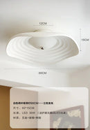 GobekUsa Lotus Leaf Ceiling Light: LED Modern Retro Resin Fixture for Home Decor & Living Space