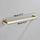 GobekUsa Brushed Gold Bathroom Set: Towel Bar, Robe Hook, Shelf, Tissue Holder & Accessories