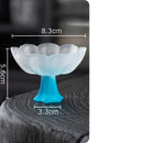 GobekUsa Lotus Flower Glass Tea Cups - Set of 2