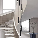 GobekUsa LED Staircase Chandeliers: Modern Pendant Light Lamps for Living Room Decor