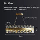 GobekUsa Brushed Gold Rings Crystal Chandelier Ceiling Lamp