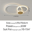GobekUsa LED Chandeliers Modern Indoor Lighting Dimmable Luster Fixture for Home Decor