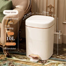 GobekUsa Light Luxury Pedal Trash Can with Lid for Kitchen Bathroom Large Capacity Bin
