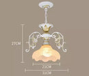 GobekUsa Industrial Loft Chandelier with Glass Lampshade Lighting Fixture