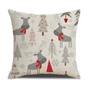 GobekUsa Christmas Linen Cushion Cover for Festive Home Decor in Living Room