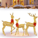 GobekUsa Christmas Reindeer Elk LED Light Outdoor Decor Sculpture