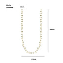 GobekUsa Crystal Gold Chain Chandelier Ceiling Lamp for Home Décor