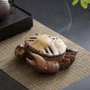 GobekUsa Crab Ceramic Incense Burner Aromatherapy Tray Room Diffuser Censer Ash Plate