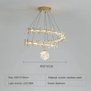 GobekUsa Gold Crystal Spiral Chandelier LED Pendant Lights for Home Decoration