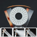 GobekUsa Dual-Sided Shower Head with 3 Jets & Water-Saving Filtration