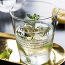 GobekUsa Glass Breakfast Cup Gold Letter Print for Coffee Milk Juice Tea Home Office