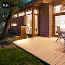 GobekUsa LED Wood Grain Lawn Light - Waterproof Stainless Steel Street Lamp