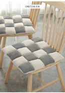 GobekUsa Corduroy Cushion: Plaid Thickened Office Chair, Dining Chair, Sofa Floor Cushion