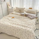 GobekUsa Breathable Double Gauze Queen Quilt with Soya Fibre Filling