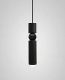 GobekUsa Black Gold LED Tube Pendant Lamp for Home Shop Decoration