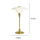 GobekUsa LED Glass Desk Lamp for Living Room Bedroom