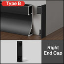 GobekUsa LED Skirting Profile: Hidden Corner Recessed Aluminum Baseboard Light Strip