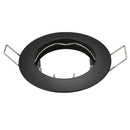 GobekUsa LED Recessed Downlights Frame - Round Aluminum Spot Lighting Fixture - Black/White/Nickel