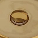 GobekUsa Golden Plated Round Ceramic Luxury Bath Mixer Set with Brass Faucet & Pop Drain