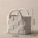 GobekUsa Handwoven Ceramic Vase: Decorative Flower Pot for Home Décor and Floral Arrangement