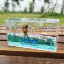 GobekUsa Astronaut Drift Keychain: Creative Liquid Hourglass Stress Relief Toy & Home Decor