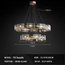 GobekUsa Crystal Ceiling Chandelier: Modern Luxury Pendant Light for Living Room and Restaurant