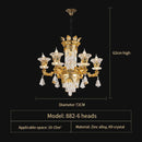 GobekUsa Crystal Chandelier: Modern, Simple Luxury Lighting for Living Room, Restaurant, Home