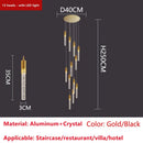 GobekUsa Crystal LED Ceiling Chandelier for Luxury Home Décor