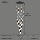 GobekUsa LED Chandelier Stairway Lamp Dining Table Kitchen Lighting Acrylic Chandelier