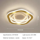GobekUsa Gold Luxury LED Ceiling Chandelier for Modern Living Rooms, Bedrooms, and Kitchens