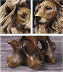 GobekUsa Animal Statue Collection: Eagle Wolf Lion Tiger Horse Desktop Artwork Decoration & Gift