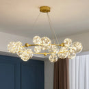 GobekUsa Glass Ball LED Ceiling Chandelier for Home Dining Living Bedroom