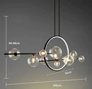 GobekUsa Glass Strip Bubble Chandelier: Unique Magic Bean Pendant Light for Modern Decor