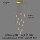 GobekUsa Diamond Crystal Chandelier - Gold Interior Designer Living Room Lamp