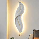GobekUsa LED Feather Wall Sconces for Living Room Bedroom Hotel Hall Decor