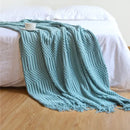 GobekUsa Knitted Pineapple Grid Throw Blanket - Nordic Sofa Blanket for Home Decor
