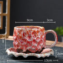 GobekUsa Hammer Pattern Ceramic Mug Set for Dining Table and Coffee, Tea, Juice