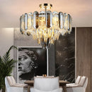 GobekUsa Crystal LED Ceiling Chandelier Modern Living Room Pendant Light