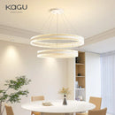 GobekUsa Circle Rings LED Chandelier for Living & Dining Room - Modern Acrylic Aluminum Lighting